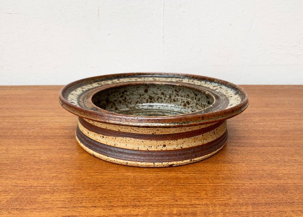 Danish studio pottery bowl from the mid-century by Erik Askholm, 1960s