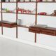 Cado modular shelving, teak veneer, Danish design, 1960s