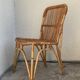 Chair and armchair in vintage rattan 1950
