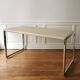 Desk / Table in chrome and lacquered metal, 1970