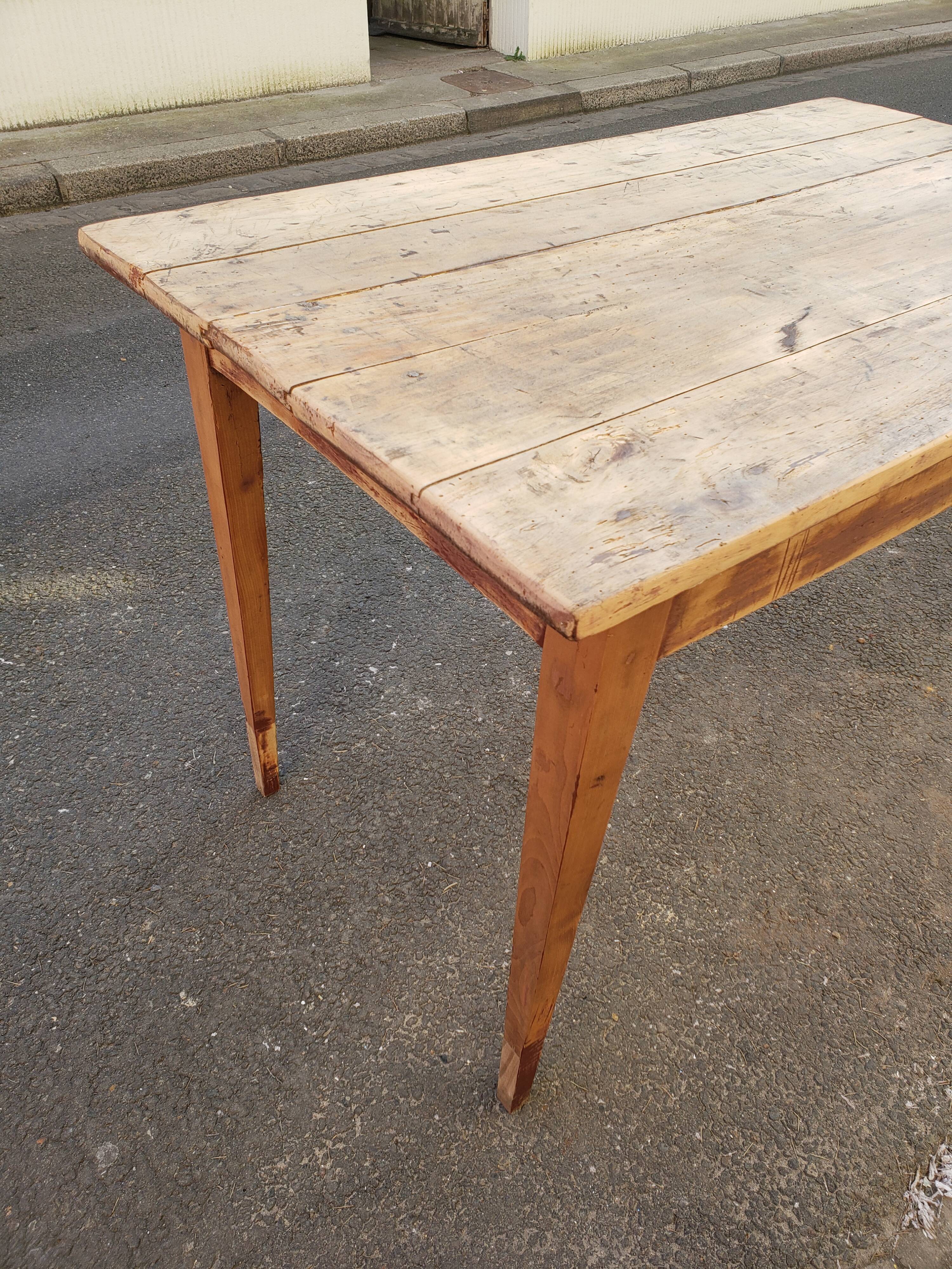 Farm table or "hiss" desk