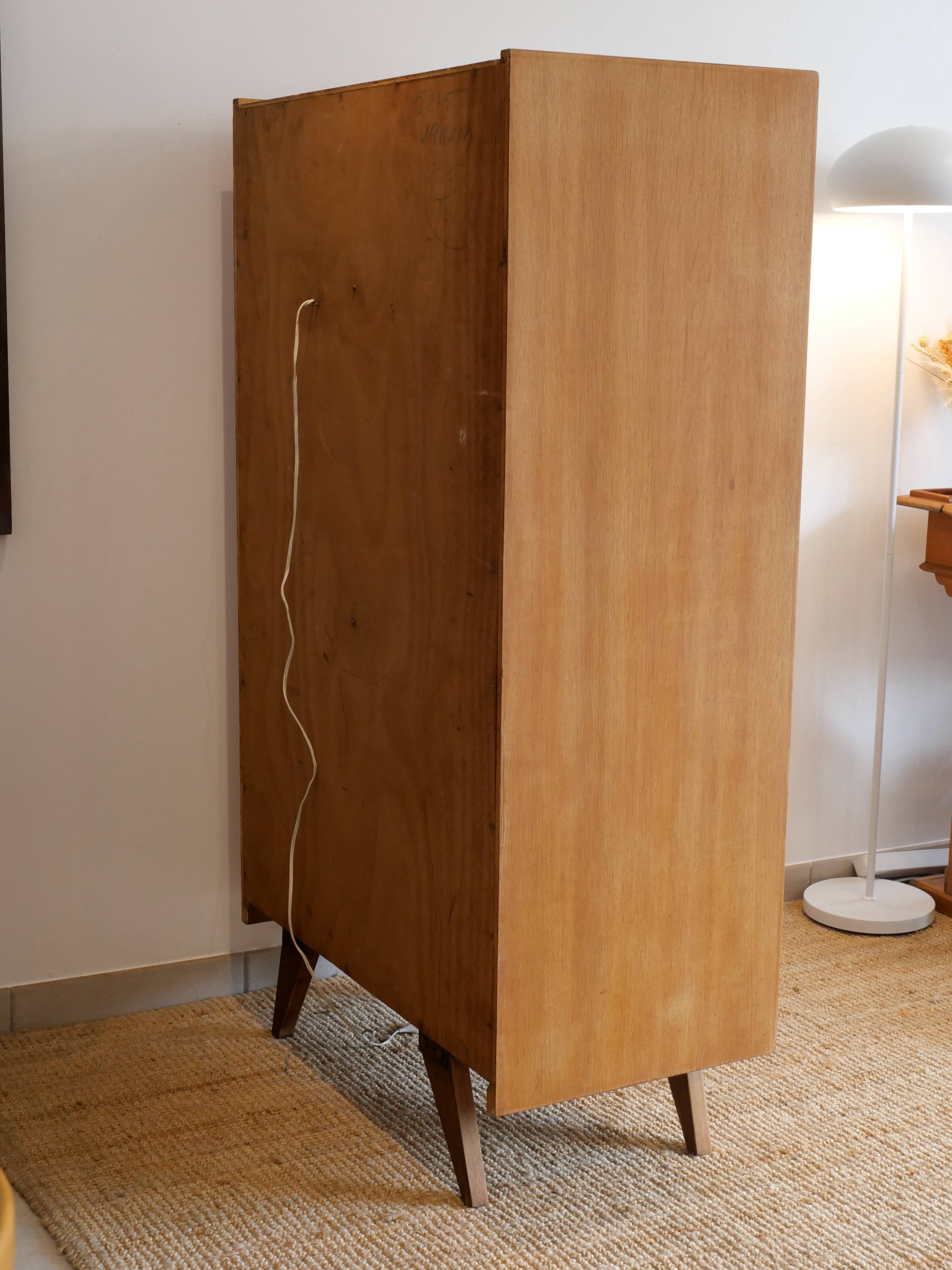 Vintage secretary with compass legs