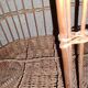 Desserte de bar vintage en rotin