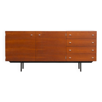 Modernist “1864” sideboard by Pierre Guariche for Meurop (Belgium, 1960s).