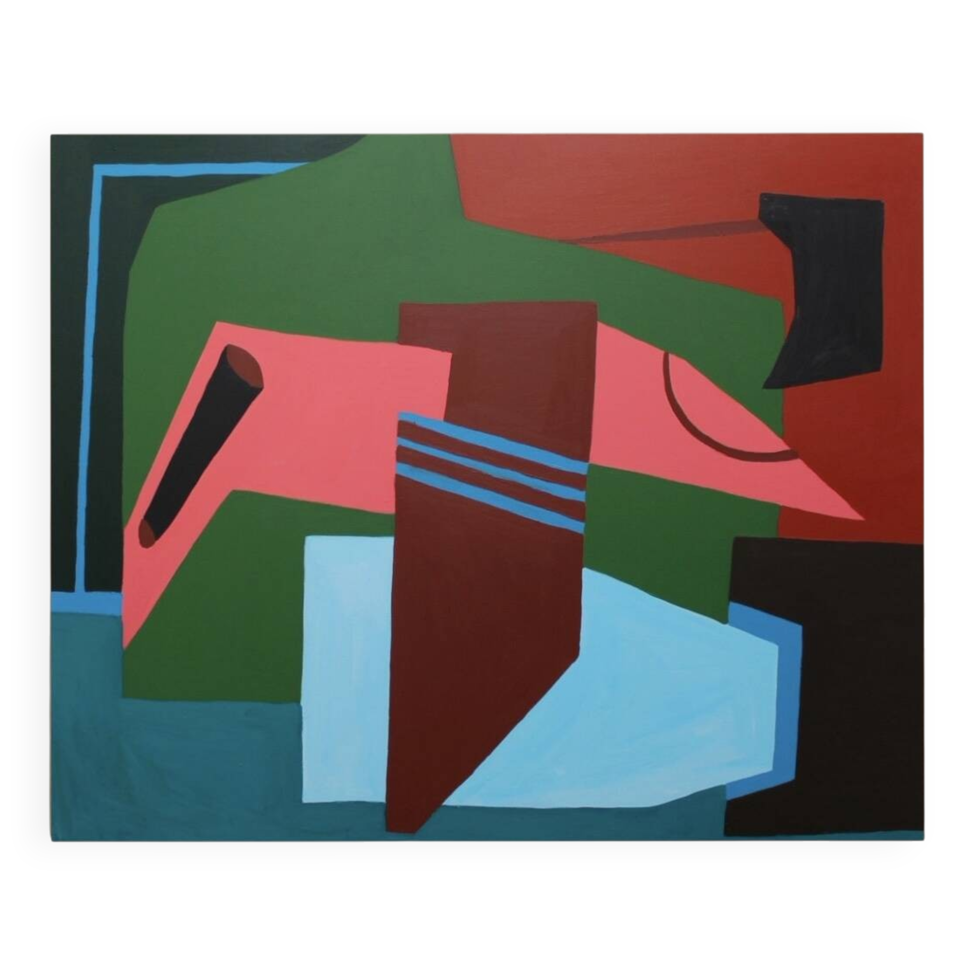 Original abstract on canvas "clarity" 100x81Cm