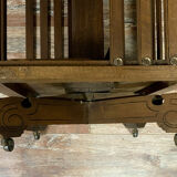 Revolving library with mahogany bars circa 1900