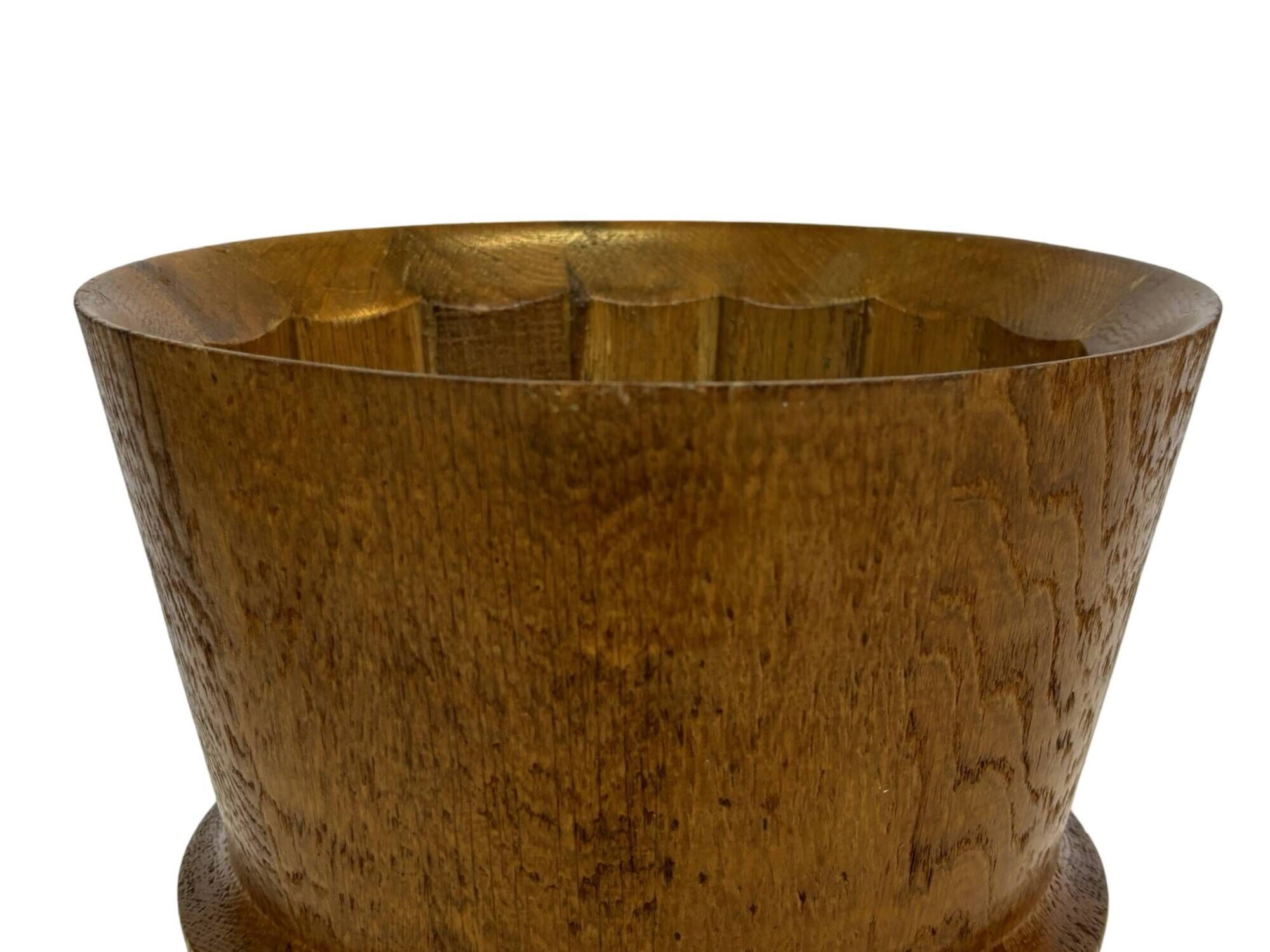 Vintage umbrella holder wooden basket storage 1960 minimalist design