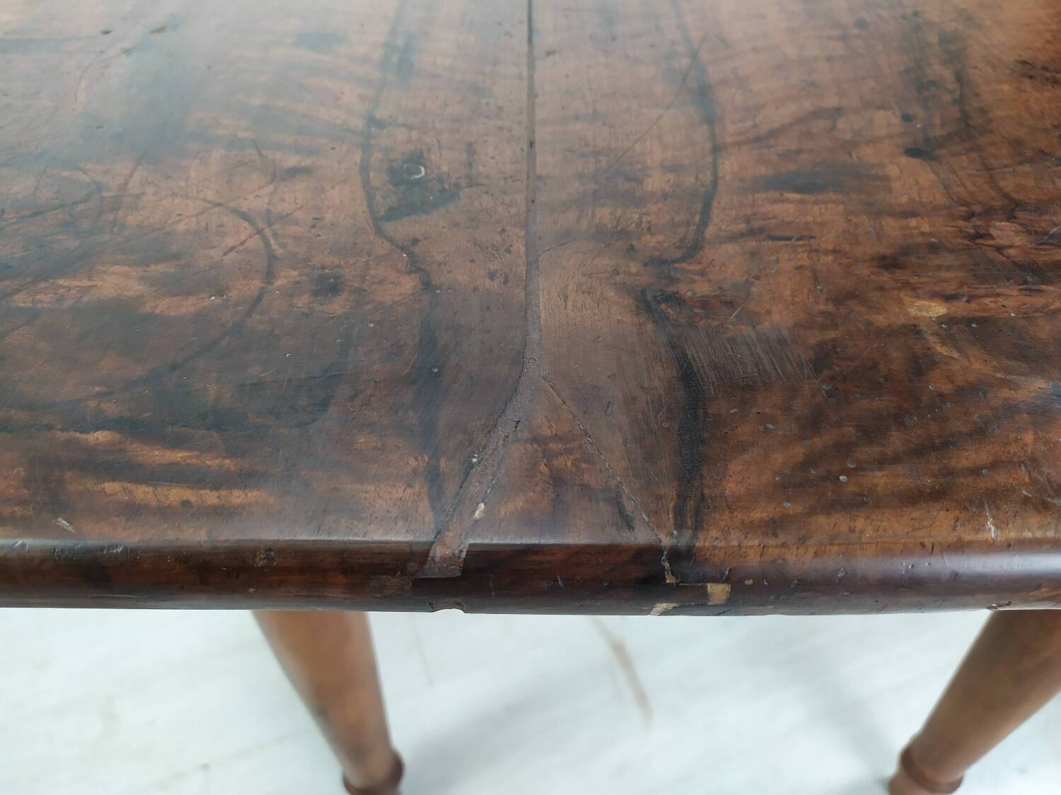 Walnut farmhouse table