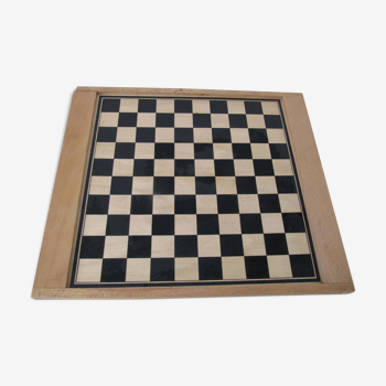 Old wooden checkers game