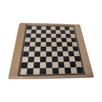 Old wooden checkers game