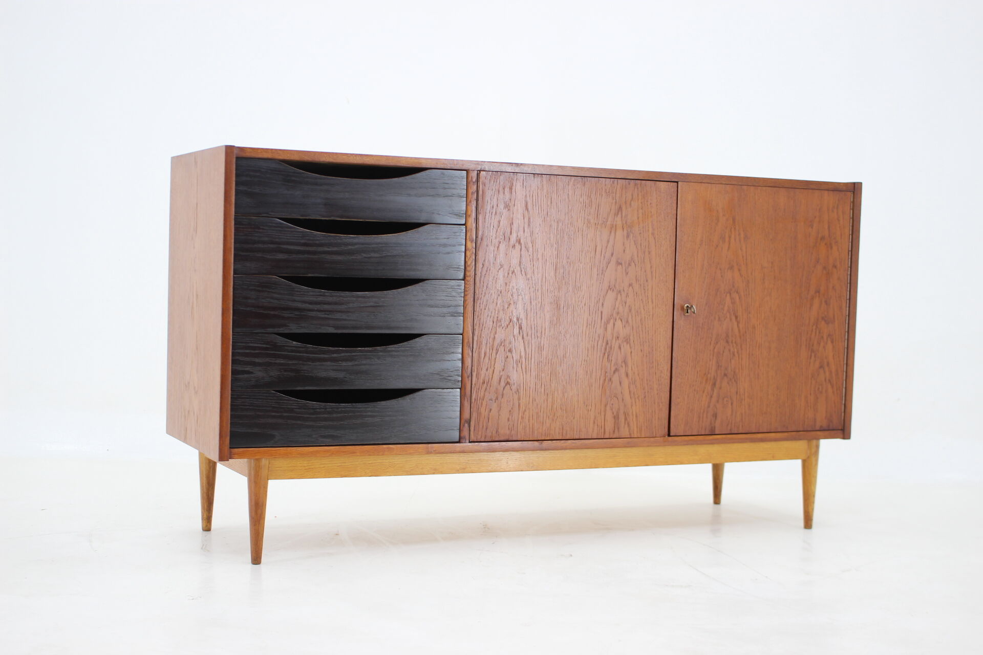 1960s oak sideboard ,Czechoslovakia