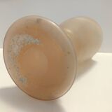 Peach Pink and White Scavo Glass Amphora Vase attr. to Seguso, Italy