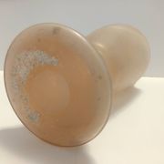 Peach Pink and White Scavo Glass Amphora Vase attr. to Seguso, Italy
