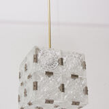 Glass Cube hanging for Kamenický Šenov, 1970s