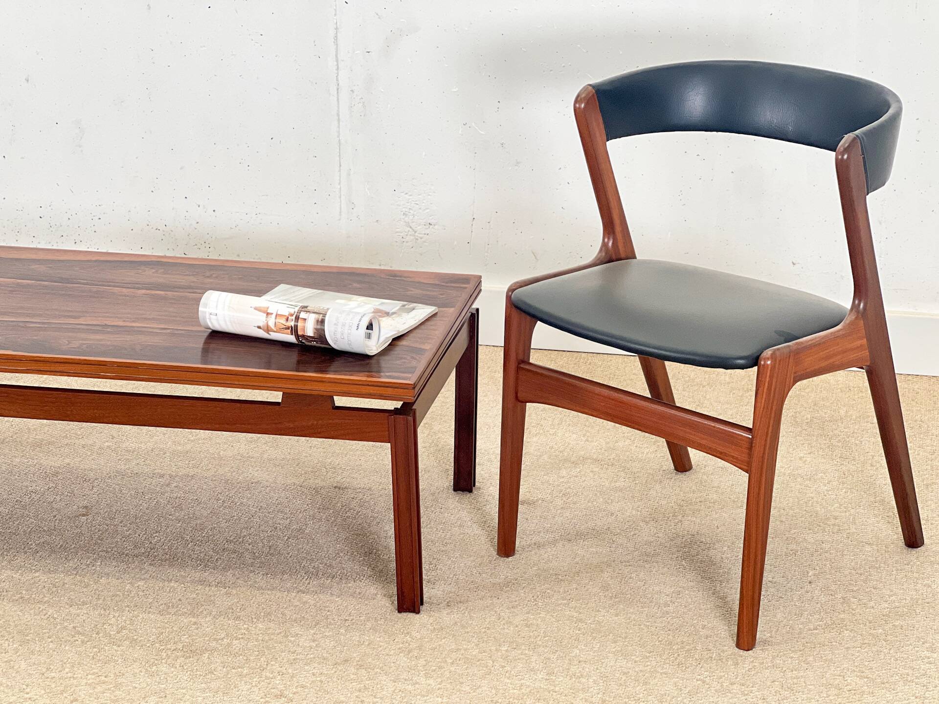 Table basse danoise en palissandre, années 1960