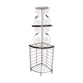 Metal corner shelf