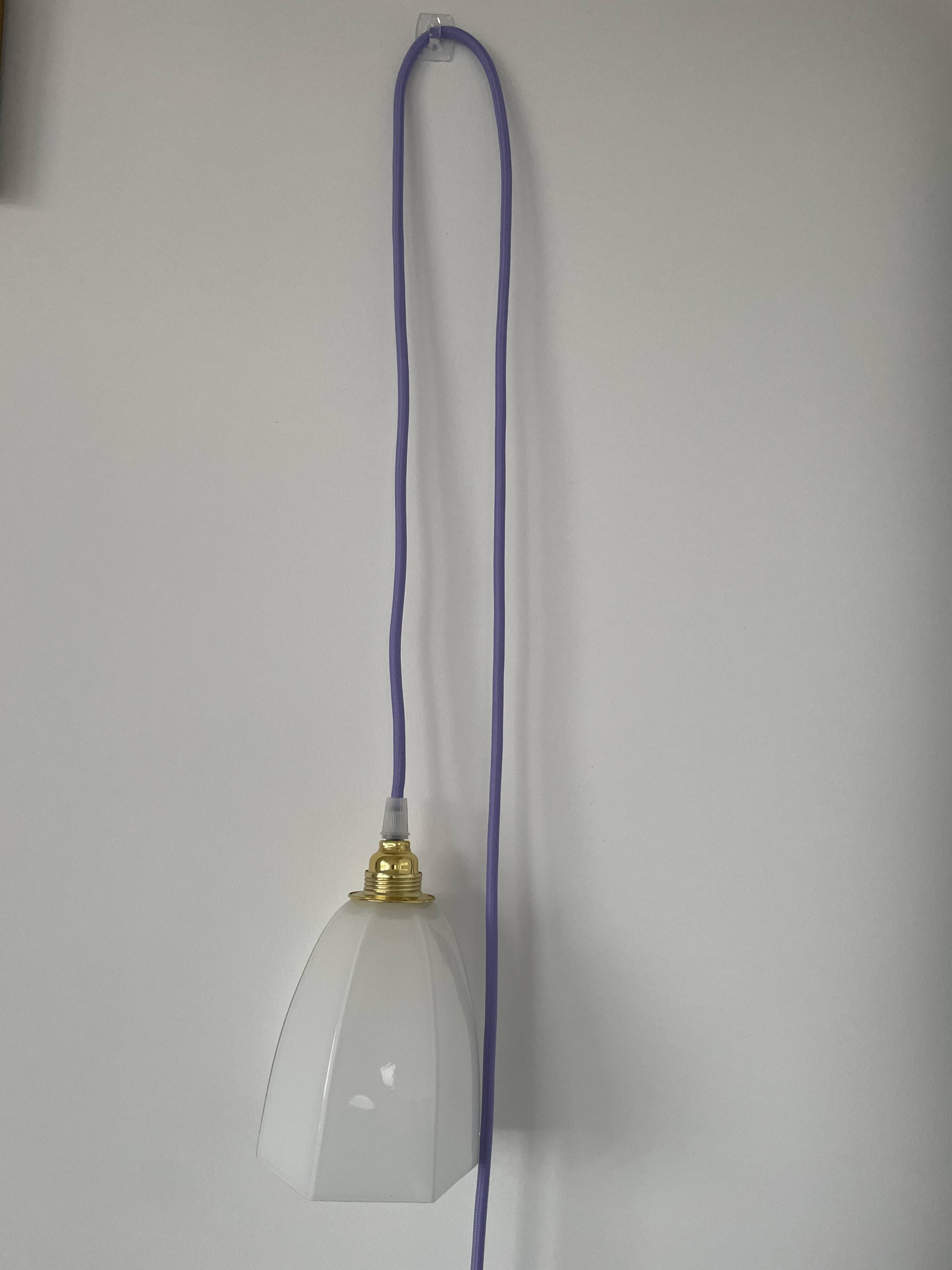 Vintage opaline lamp