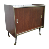 Meuble bar vintage tournant 1960