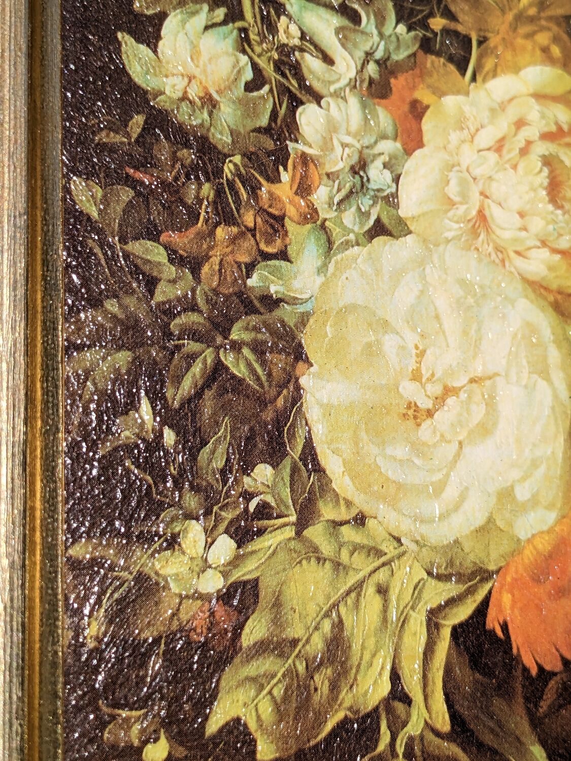 Painting of flowers by R. Ruysch