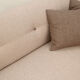 Scandinavian 3-seater sofa in beige, completely restored