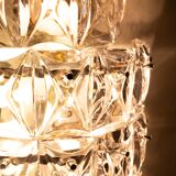 Grandes appliques murales en cristal Kinkeldy des années 1970, Allemagne.