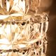 Large Kinkeldy Chrystal Glass wall lamps 1970s Germany
