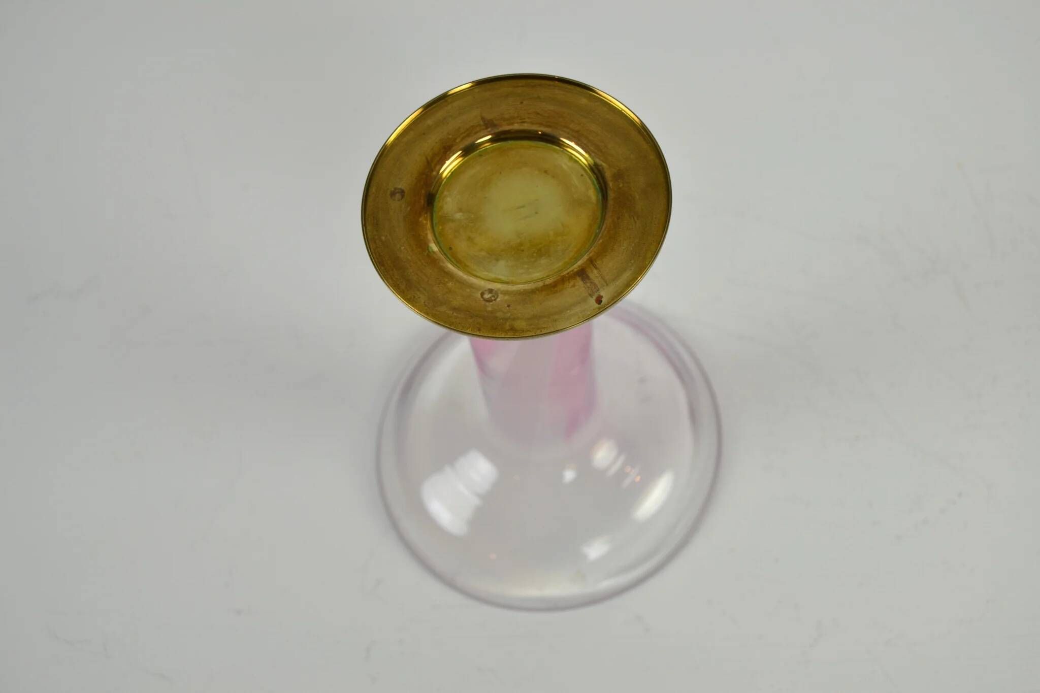 Full Lead Crystal Candle holder by Hanne Dreutler for Studio Åhus, Sweden, 1980
