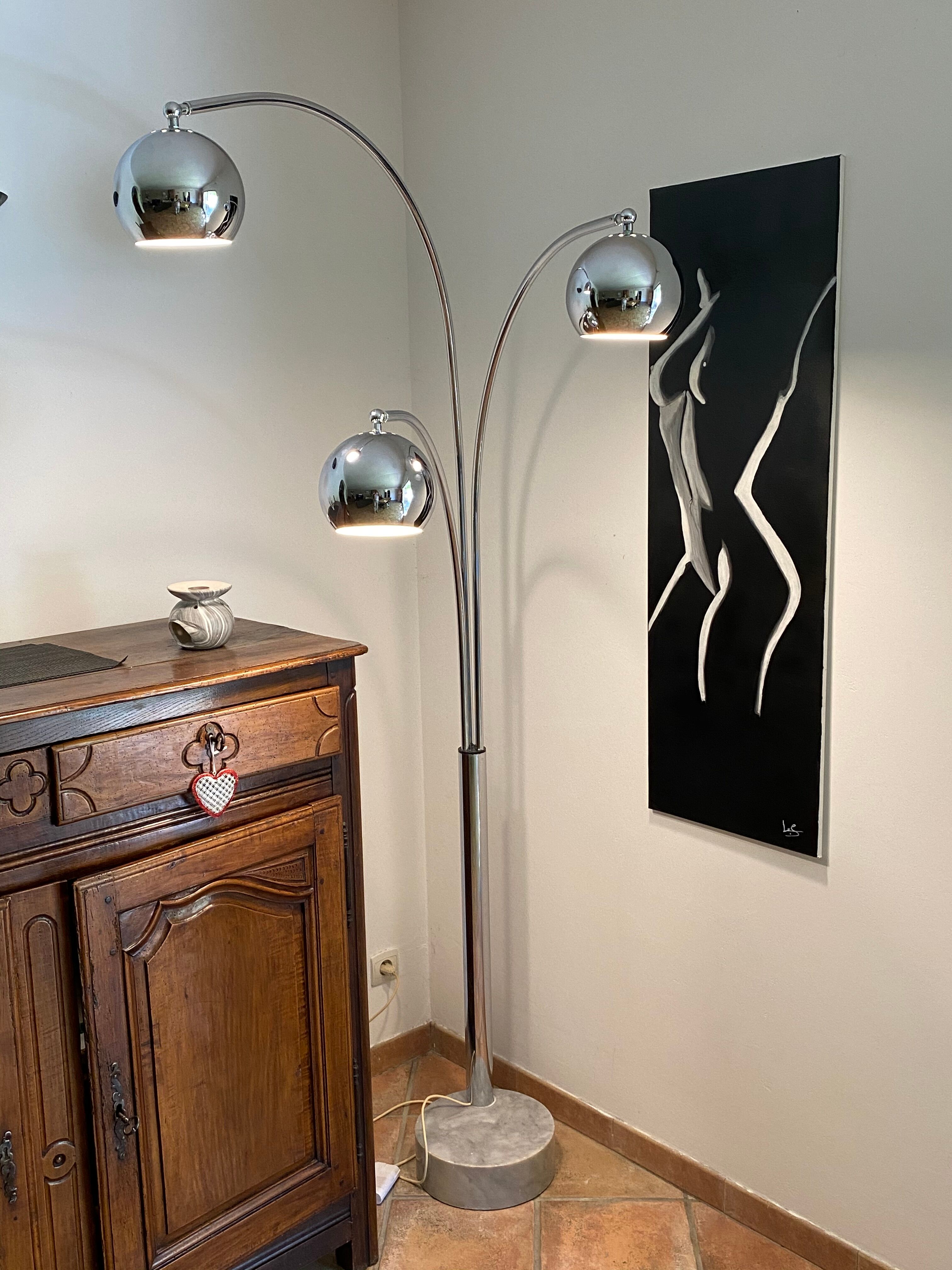 Floor lamp "Lily of the valley" by Goffredo Reggiani 1970