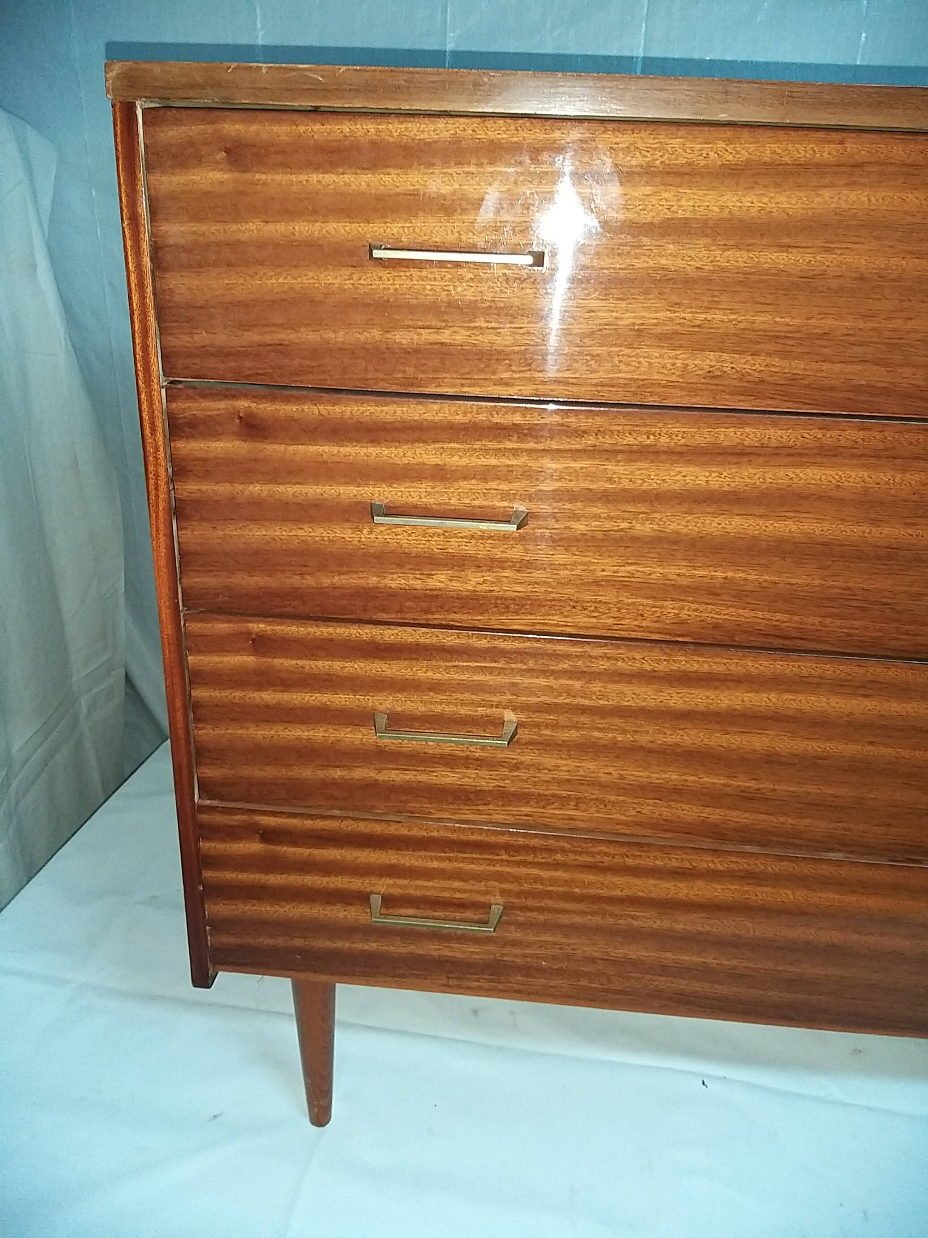 Commode vintage placage laqué