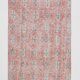Floral red turkish runner rug, 324x90cm