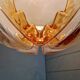 Large Murano glass ceiling light, Mazzega (Italy), 1970.