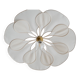 Suspension florale coton et rotin - suspension fleur.