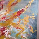 Painting 145cm Acrylic on panel surrealism white bear