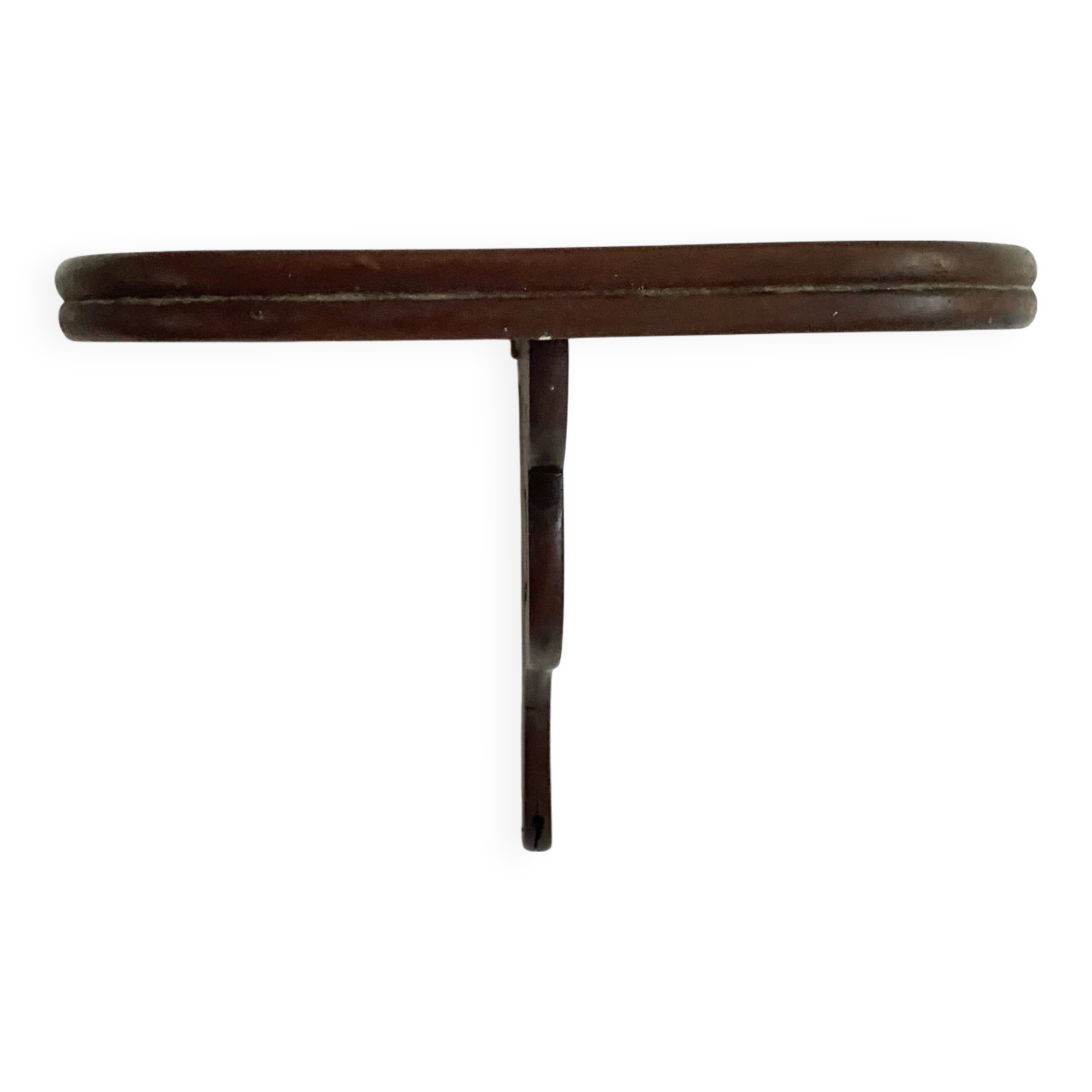 small old openwork wooden wall shelf