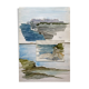 3 paintings: "st jean de luz" (basque country) jean-francois devaliere (1926-2021)