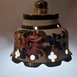 Rustic hand painted pendant light