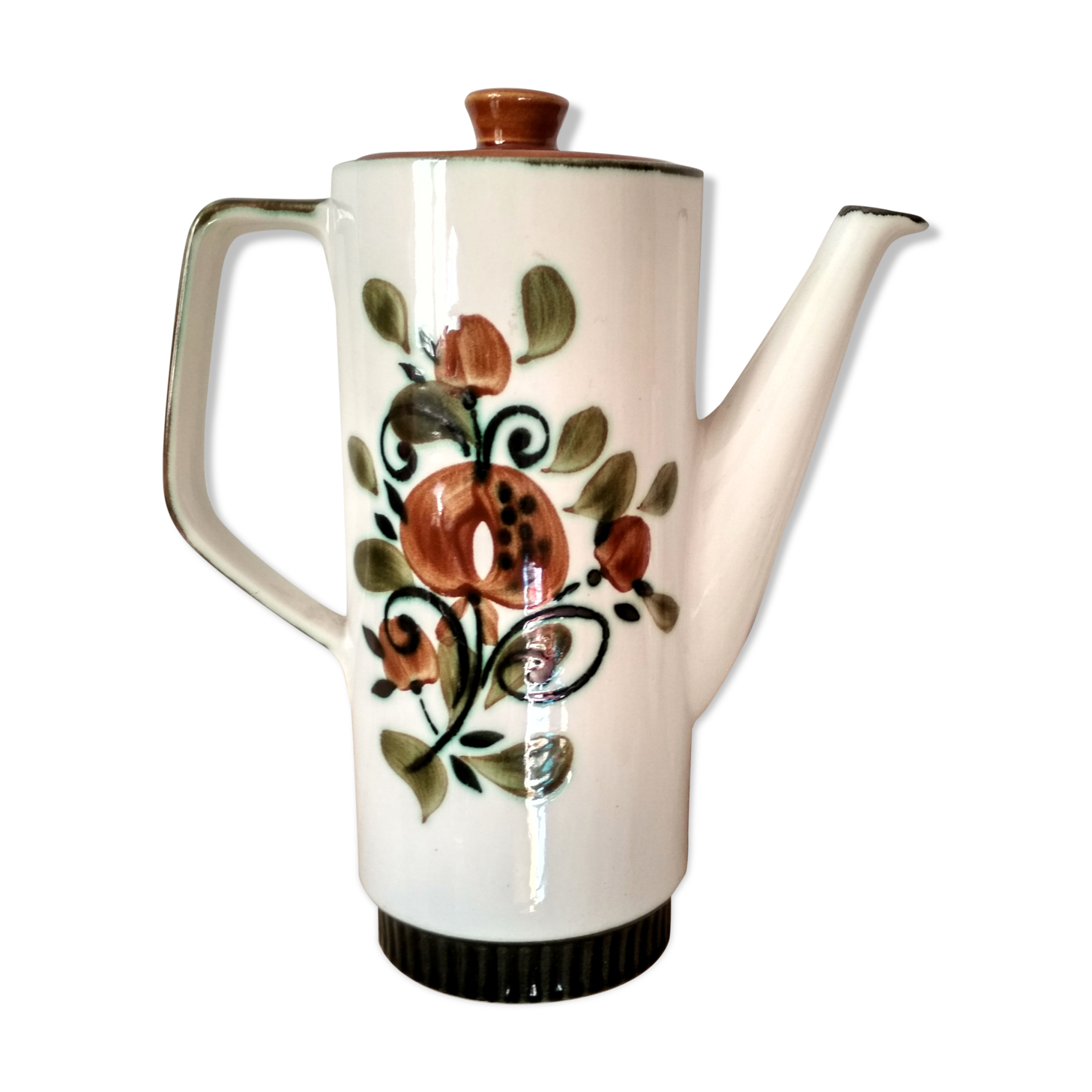 Teapot porcelain Boch La Louvière, Belgium "Argenteuil" year 1960