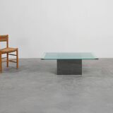 Italian Mirror and Glass Coffee Table by Nanda Vigo for Acerbis, 1971