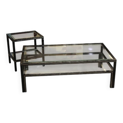 Table basse et bout de canapé Pierre Vandel 1970