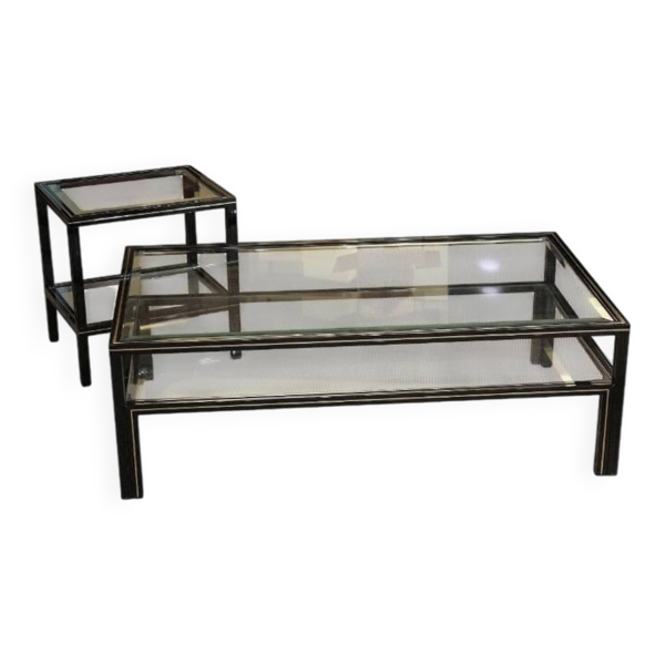 Table basse et bout de canapé Pierre Vandel 1970