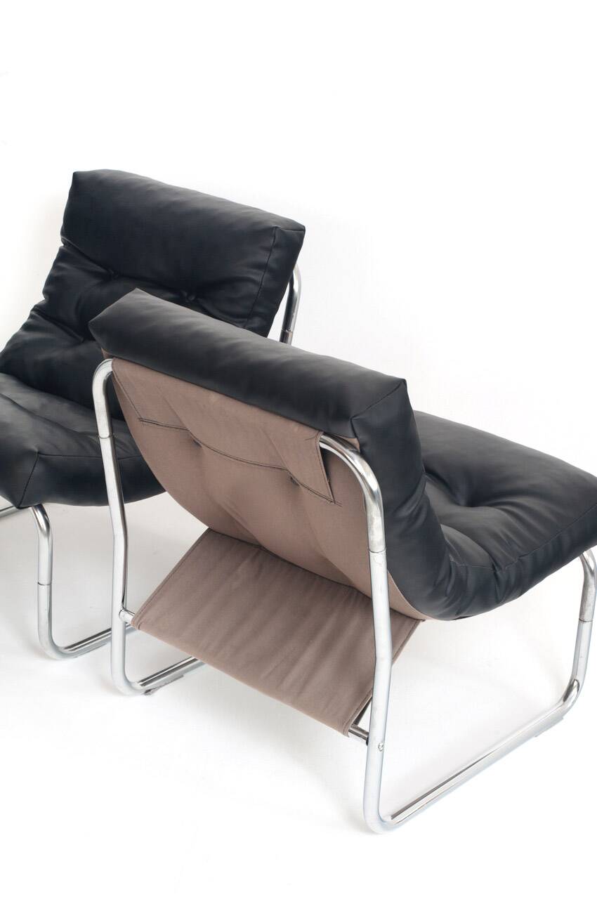 Pair of Pixi armchairs by Gillis Lundgren for IKEA. Sweden, 1970s