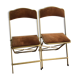 Pair of vintage folding chairs