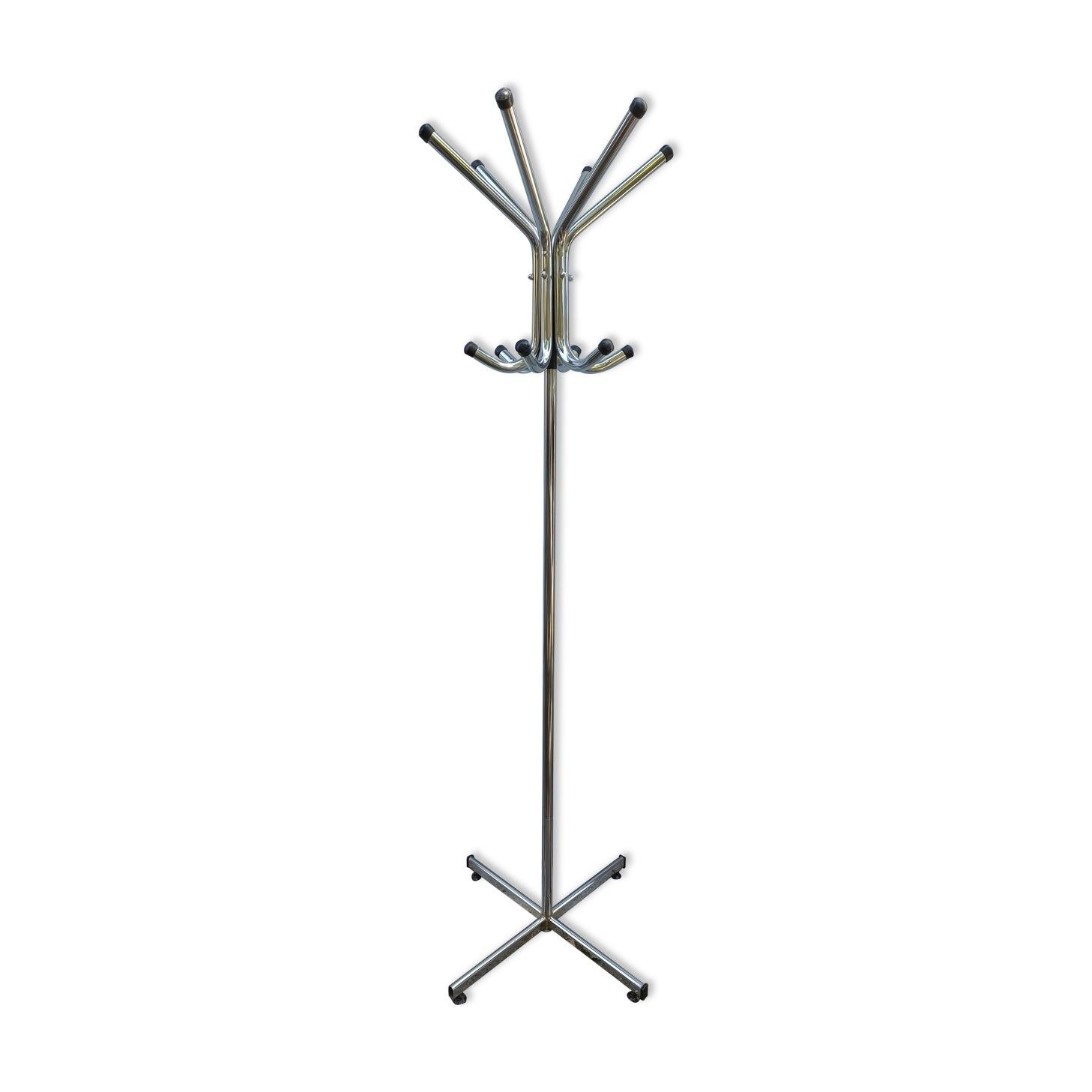 Vintage chrome coat rack