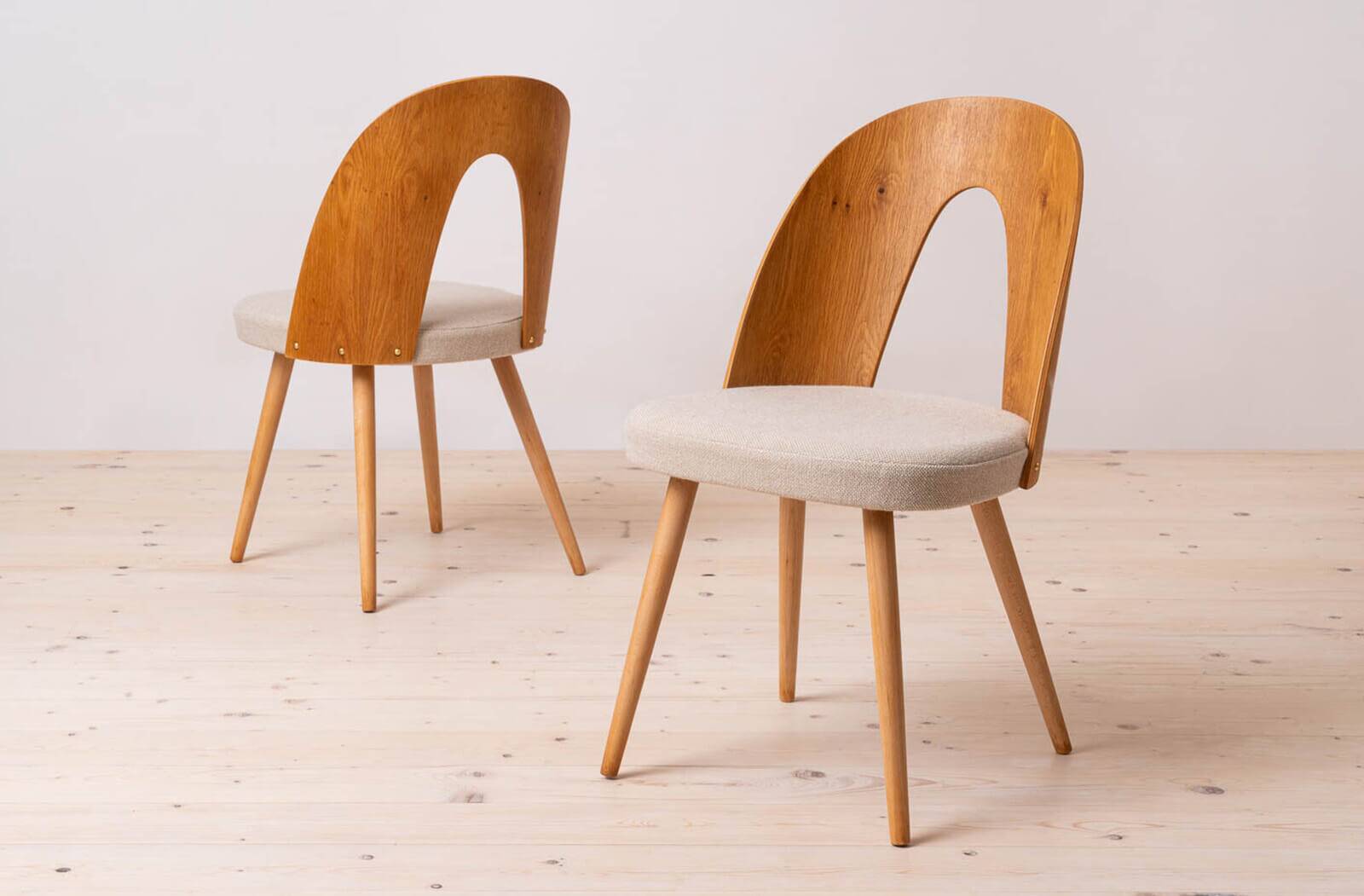 Set of 8 Mid Century Dining Chairs by A. Šuman, 1960s, Reupholstery Options