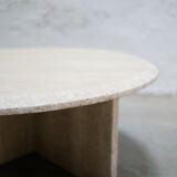 Vintage side table in travertine
