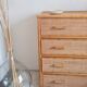 Vintage rattan chest of drawers