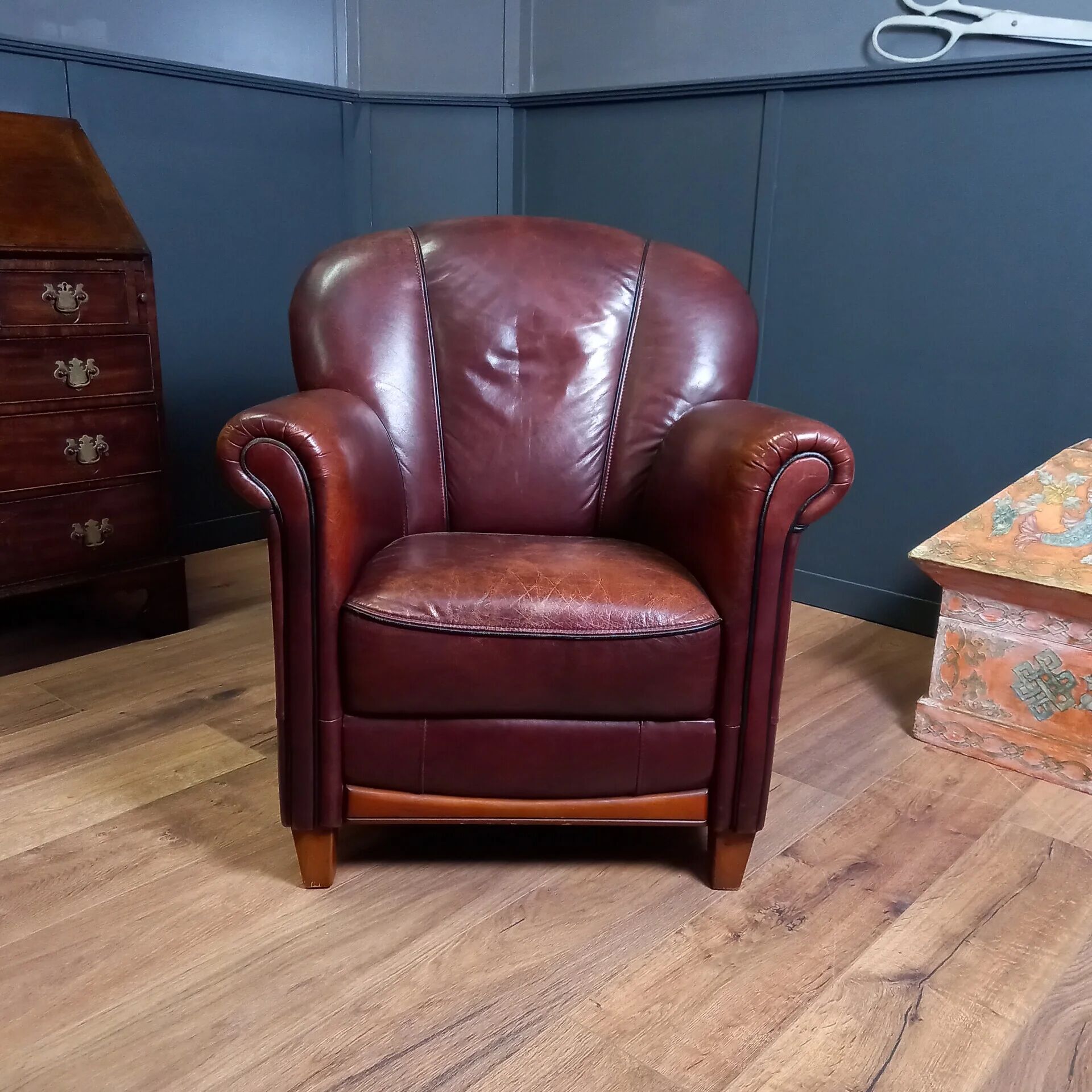 Fauteuil en cuir de mouton