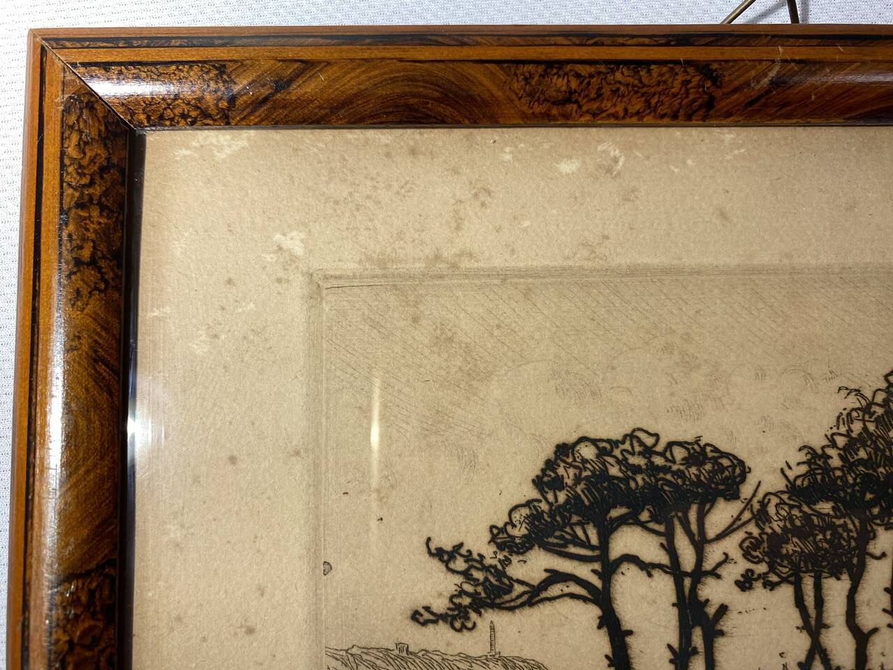 Old engraving, Biarritz, the 20th century love bedroom