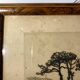 Old engraving, Biarritz, the 20th century love bedroom