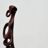 Sculpture abstraite en bois des années 1960